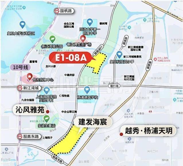 保利发展与上海地产投资合作，斩获杨浦新江湾1.1容积率低密宅地